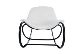 white chair with black finish Crystal Minnesota